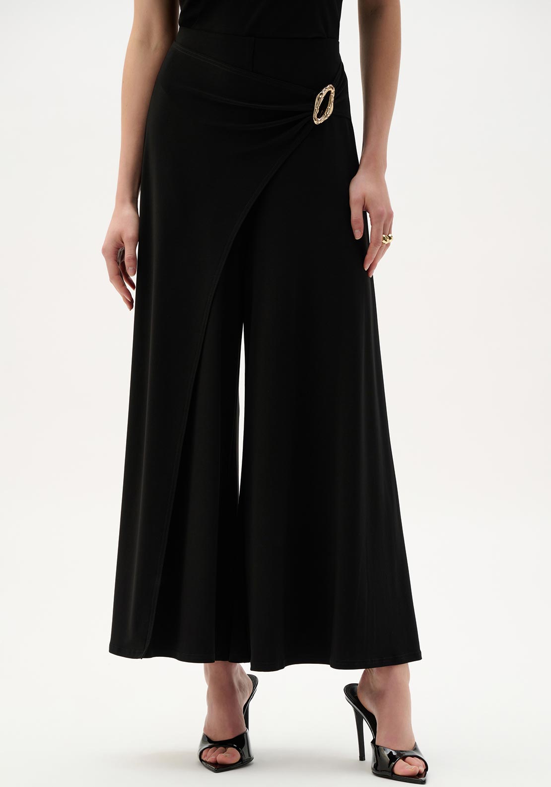 Joseph Ribkoff Silky Knit Culotte Trousers, Black