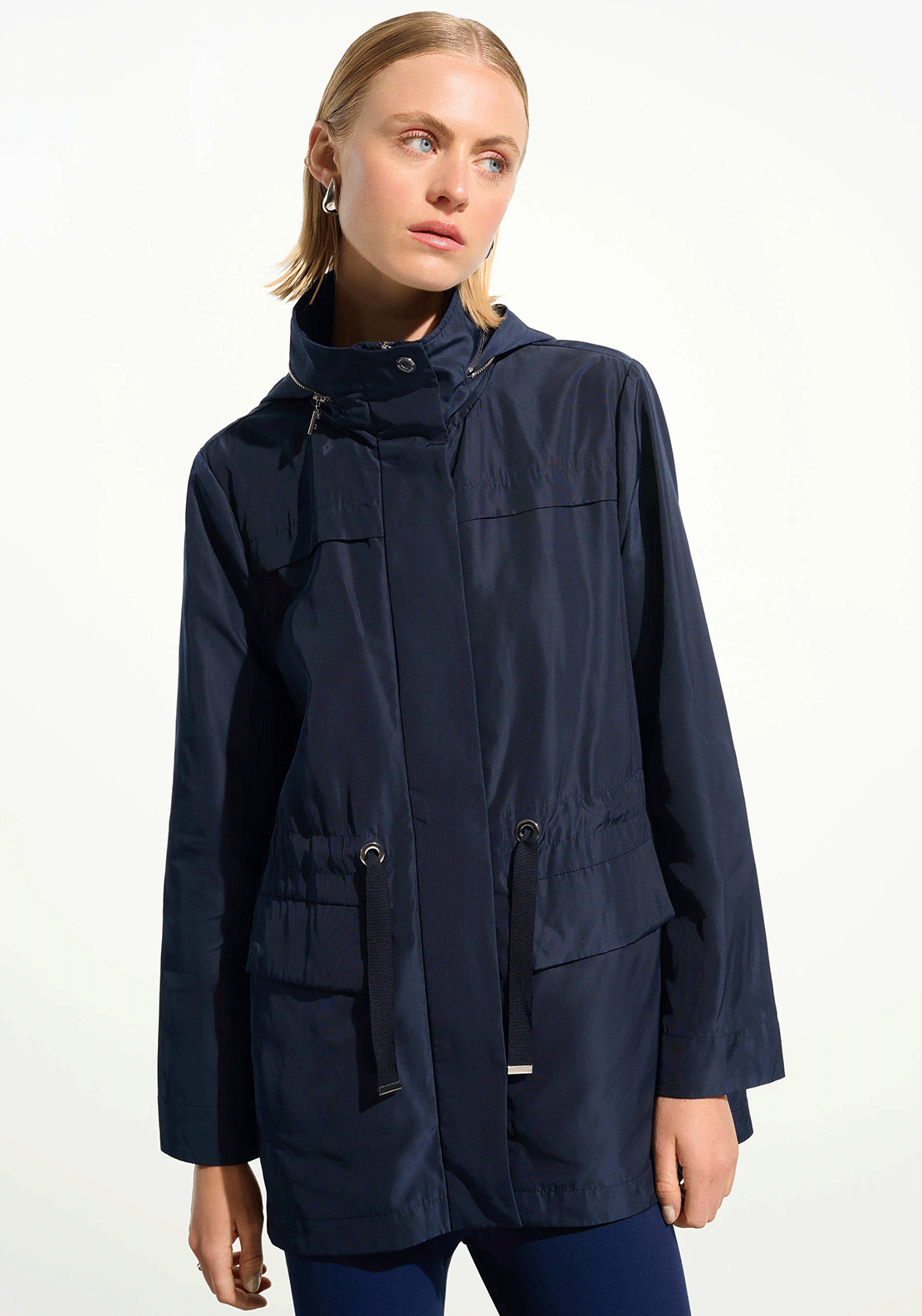Joseph Ribkoff Sport Anorak Hooded Jacket, Navy