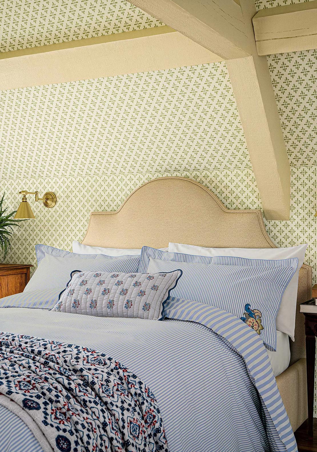 Joules Earlsford Foulard Duvet Set, Blue