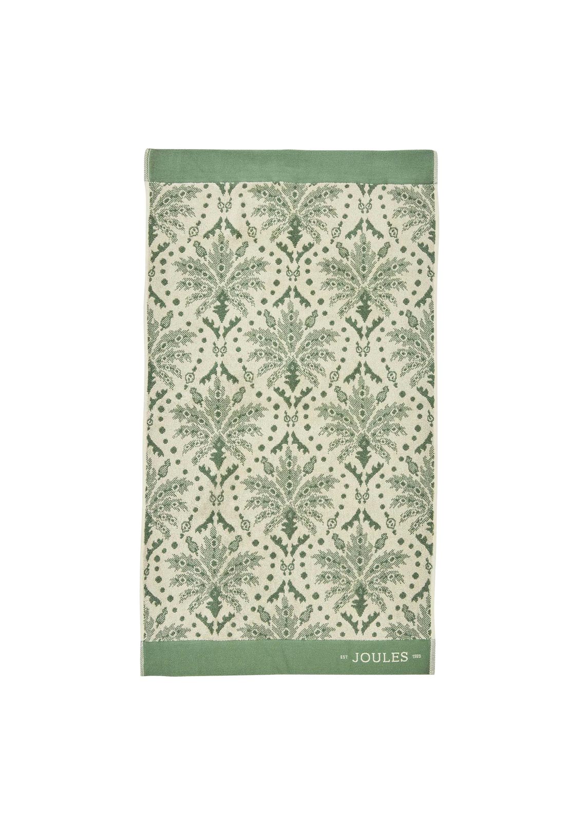 Joules Palm Geo Hand Towel, Green