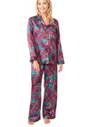 Indigo Sky Jungle Cheetah Print Pyjama Set, Raspberry
