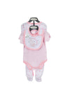 Just Too Cute Baby Girl 5 Piece Elephant Gift Set, Pink