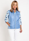 Just White Quilted Gilet, Blue