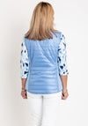 Just White Quilted Gilet, Blue