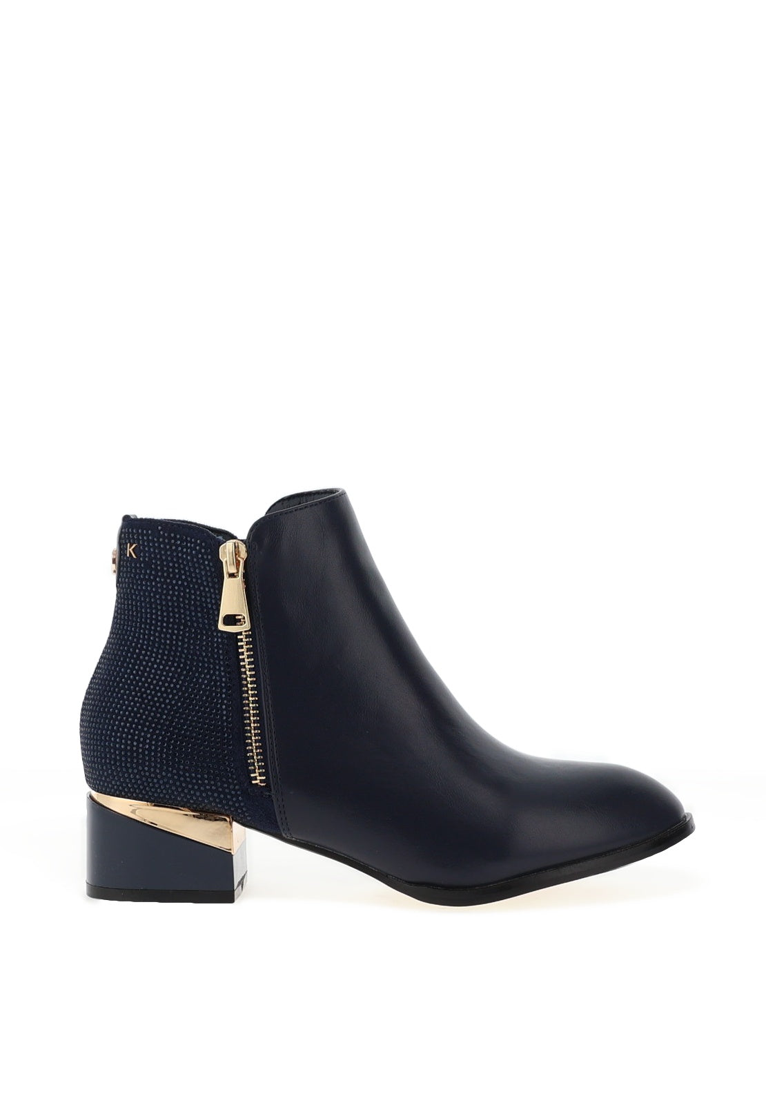 Kate Appleby Forfar Embellished Ankle Boots, Navy - Main Image