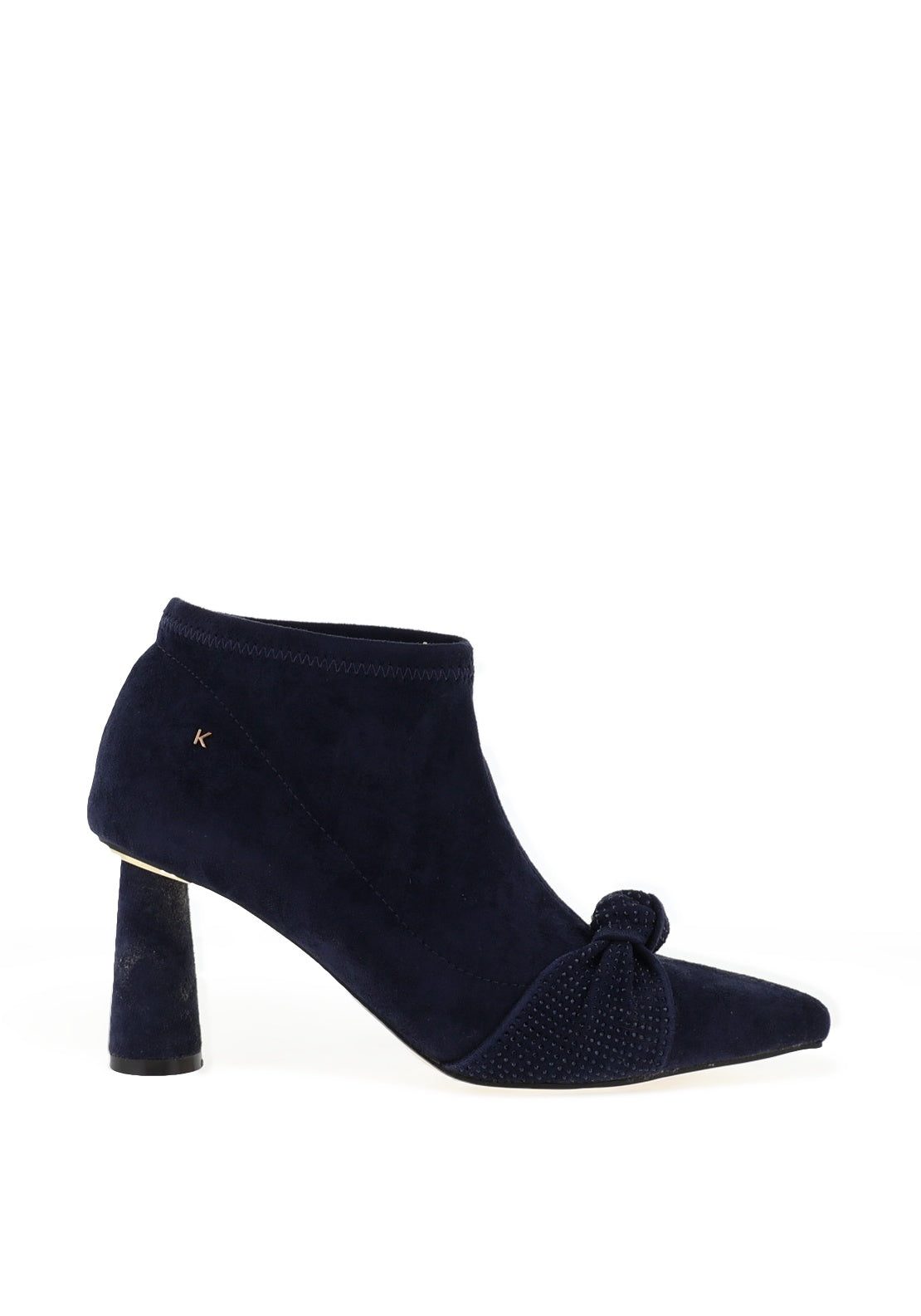Kate Appleby Bingham Embellished Bow Ankle Boots, Navy McElhinneys
