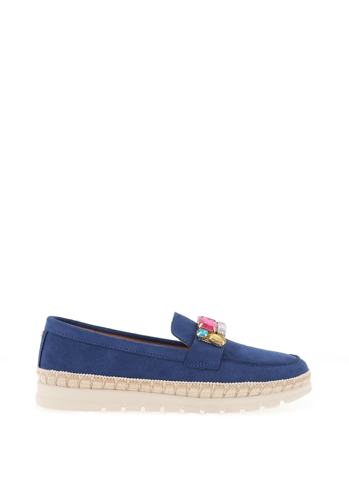 Kate Appleby Chatteris Brooch Platform Loafers, Blue Lagoon