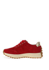 Kate Appleby Neilston Faux Suede Trainers, Poppy Red
