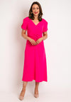 Kate Cooper Ruched Bodice A-Line Maxi Dress, Watermelon Pink