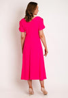 Kate Cooper Ruched Bodice A-Line Maxi Dress, Watermelon Pink