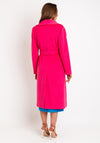 Kate Cooper Belted Waist Long Coat, Pink