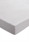 The Home Studio Brushed Cotton Fitted Sheet, Silver