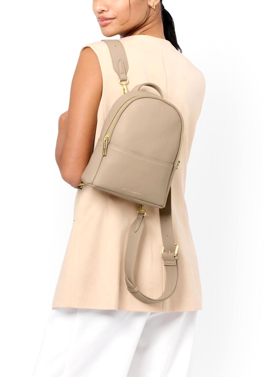 Katie Loxton Mika Small Backpack, Light Taupe