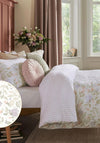 Laura Ashley Orisia Peony Printed Floral Duvet Cover Set, Pale Sage Green