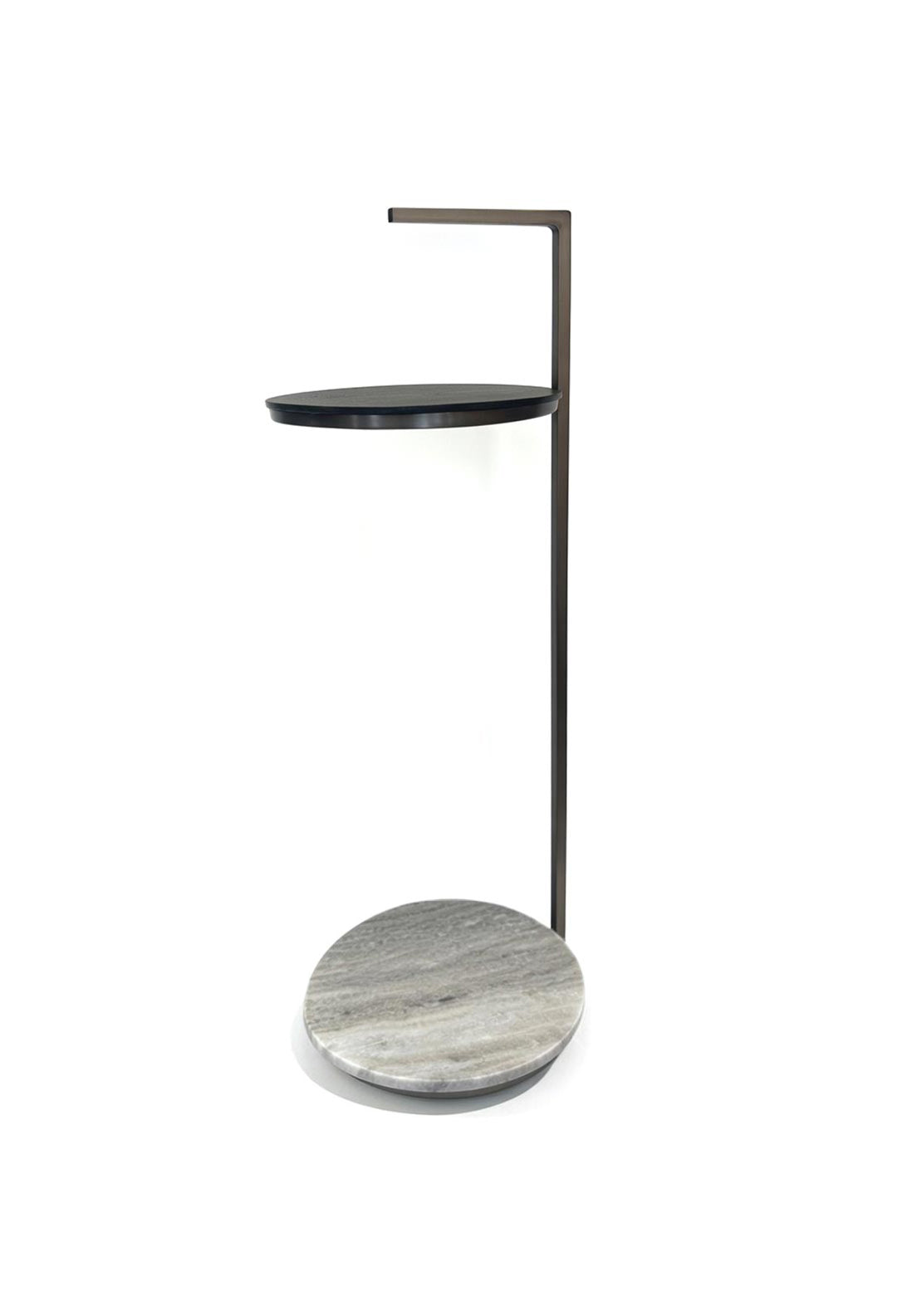 Light & Living Marble Side Table, Antique Gold