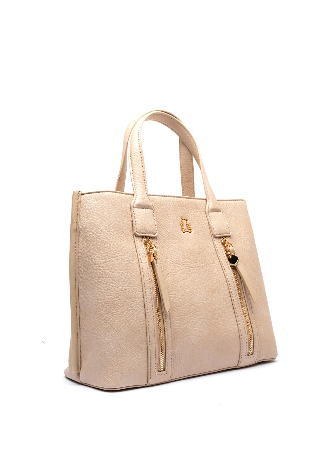 Zen Collection Medium Crossbody Satchel Bag, Nude