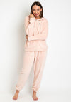 Serafina Collection Zip Up Cosy Fleece Pyjamas, Blush Pink