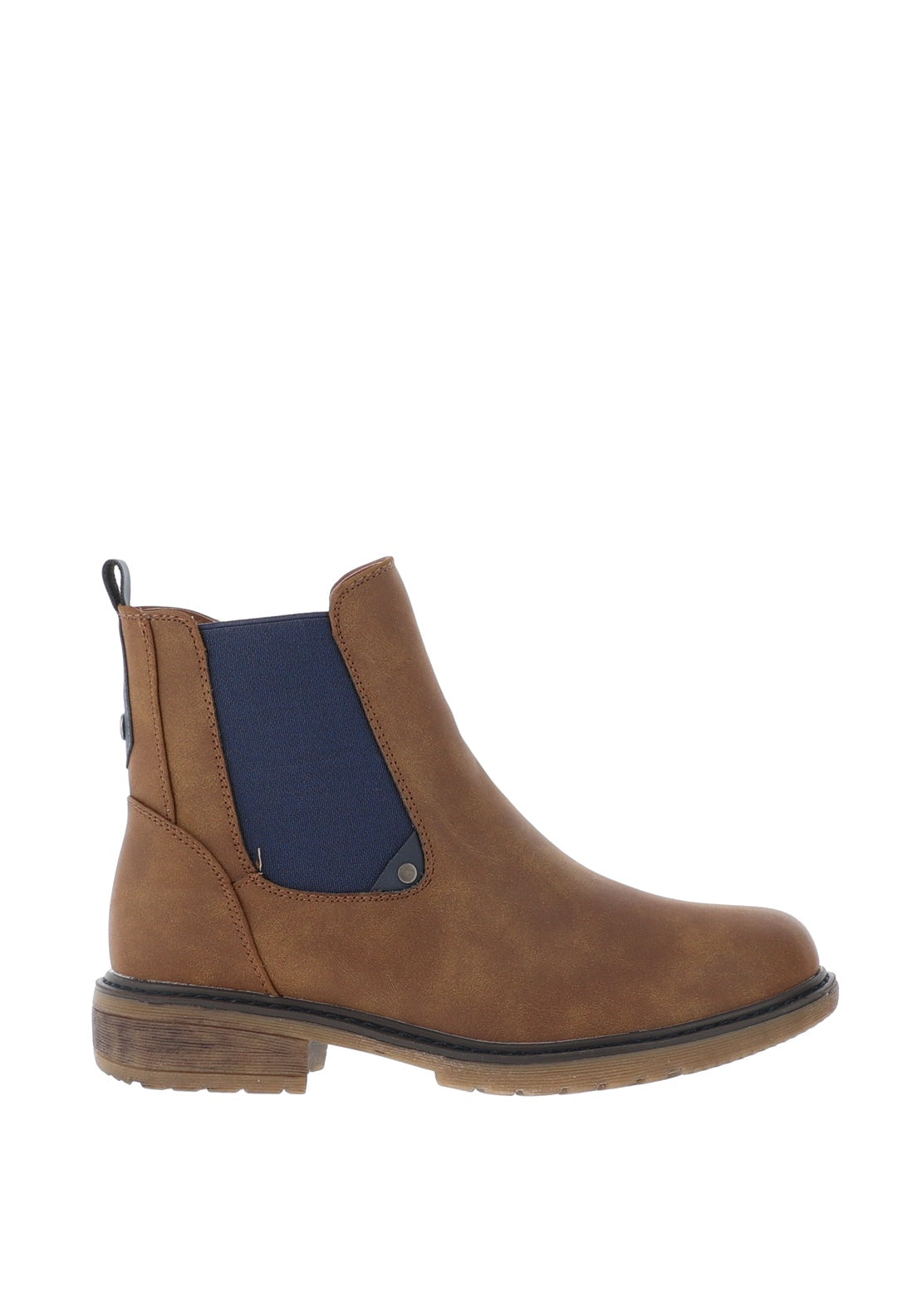 Lunar Colour Block Ankle Boots, Tan