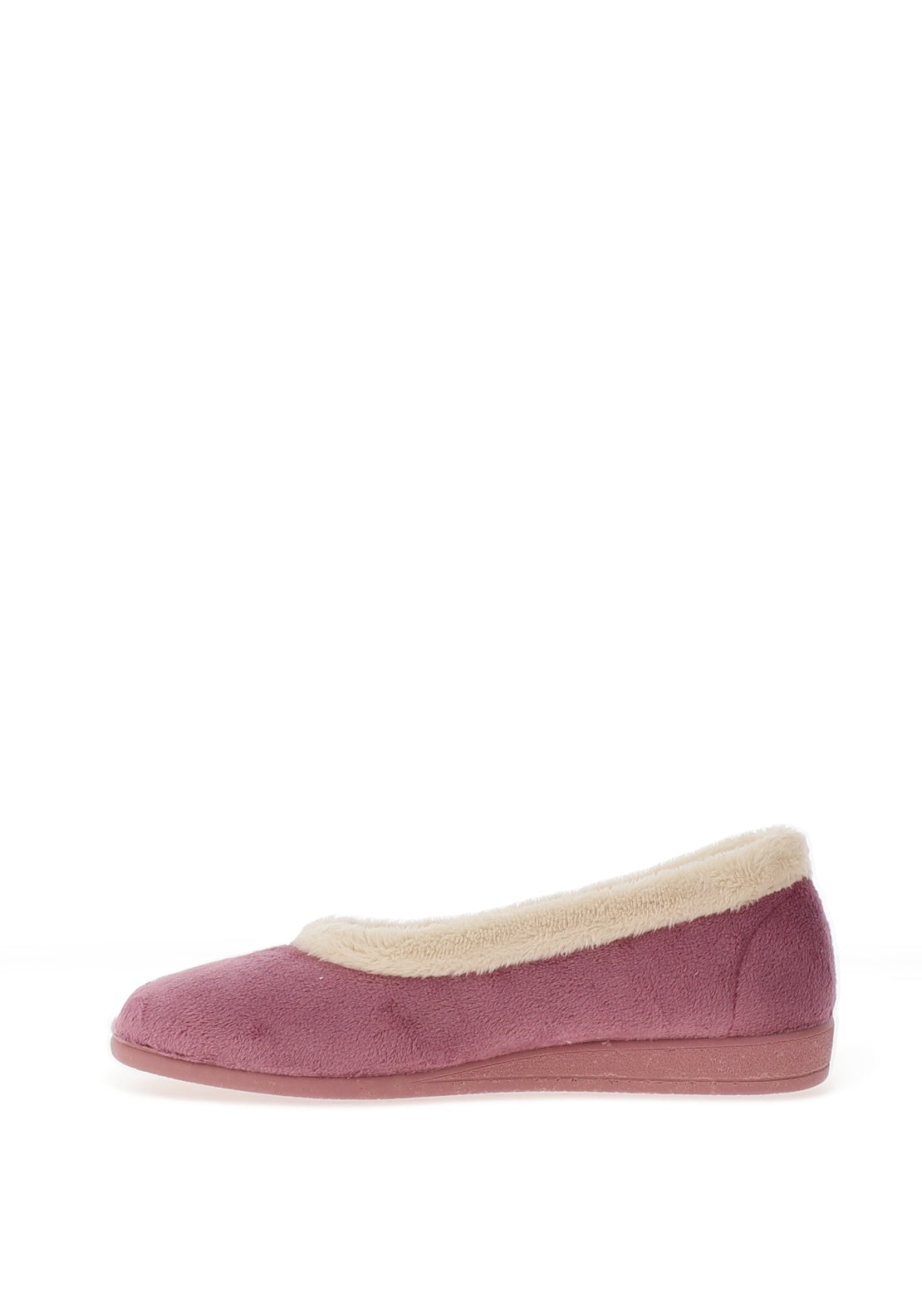 Lunar Mabel Faux Fur Trim Slippers, Purple