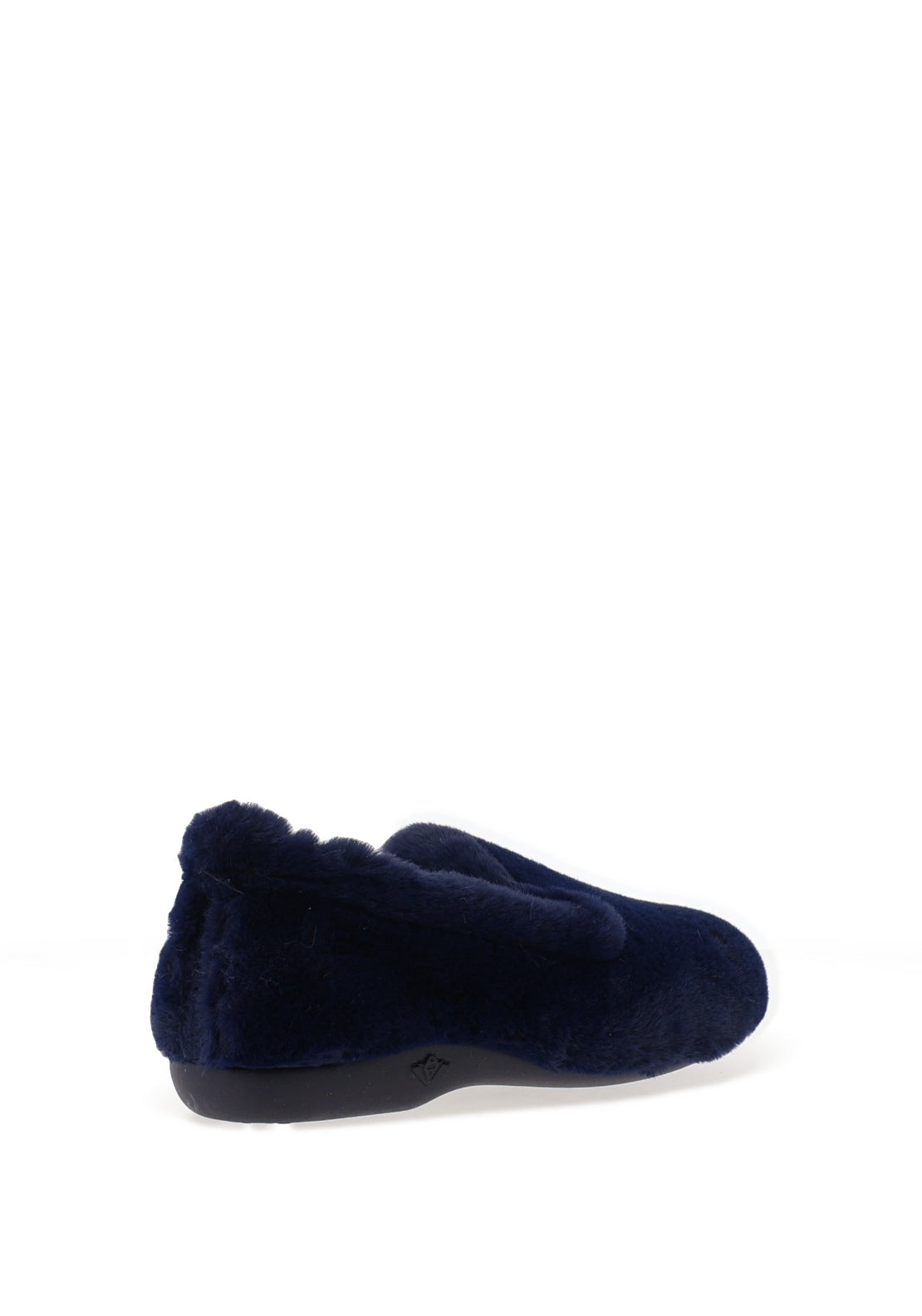 Lunar Bella Faux Fur Slippers, Navy