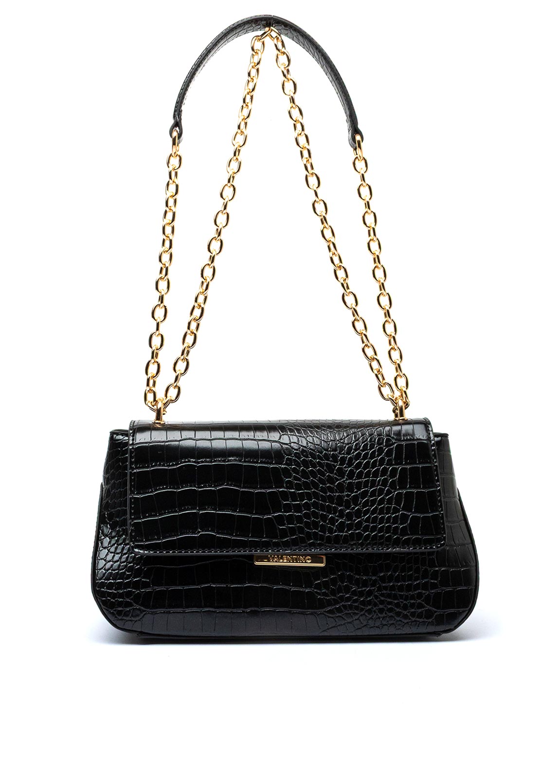 Valentino Afrodite Flap Bag, Black