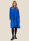 Masai Nell Jersey Crinkle Cut Knee Length Dress, Blue