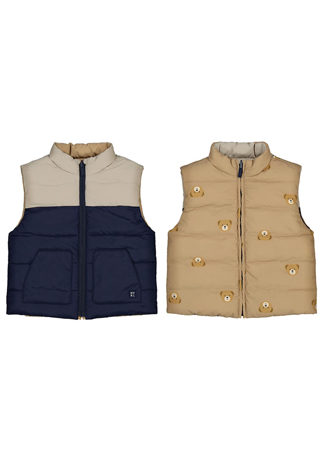 Mayoral Baby Boy Reversible Gilet, Navy McElhinneys
