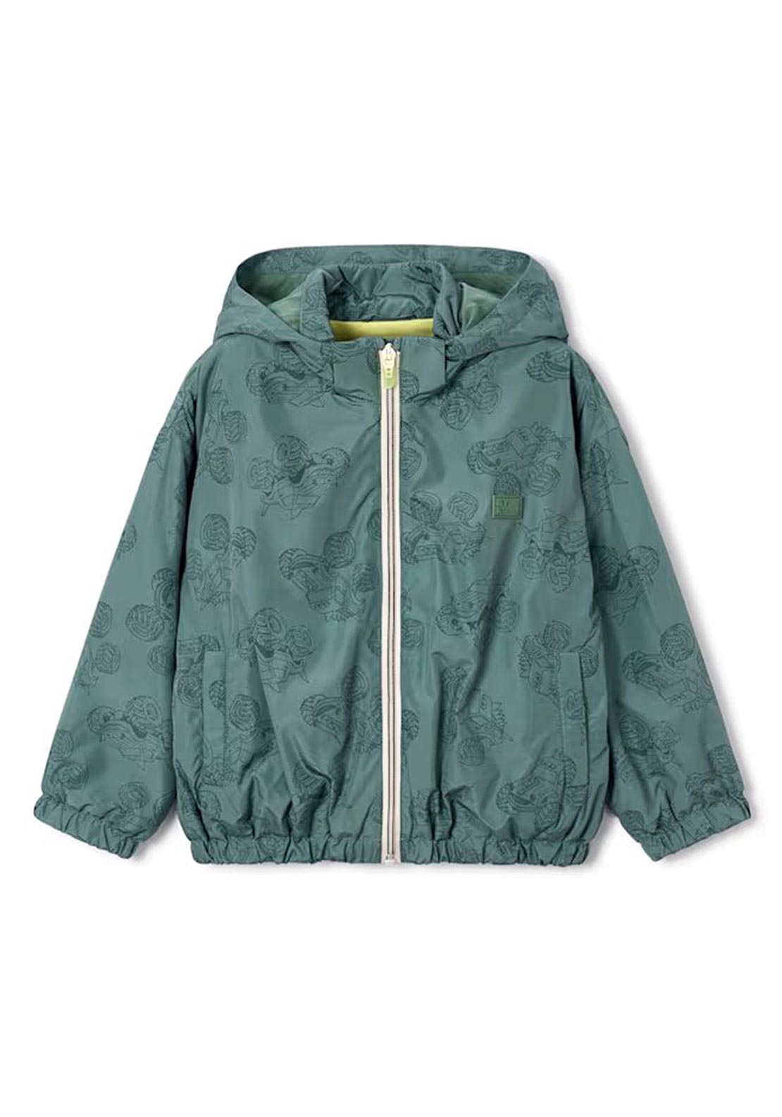 Mayoral Mini Boy Hooded Long Sleeve Jacket, Green