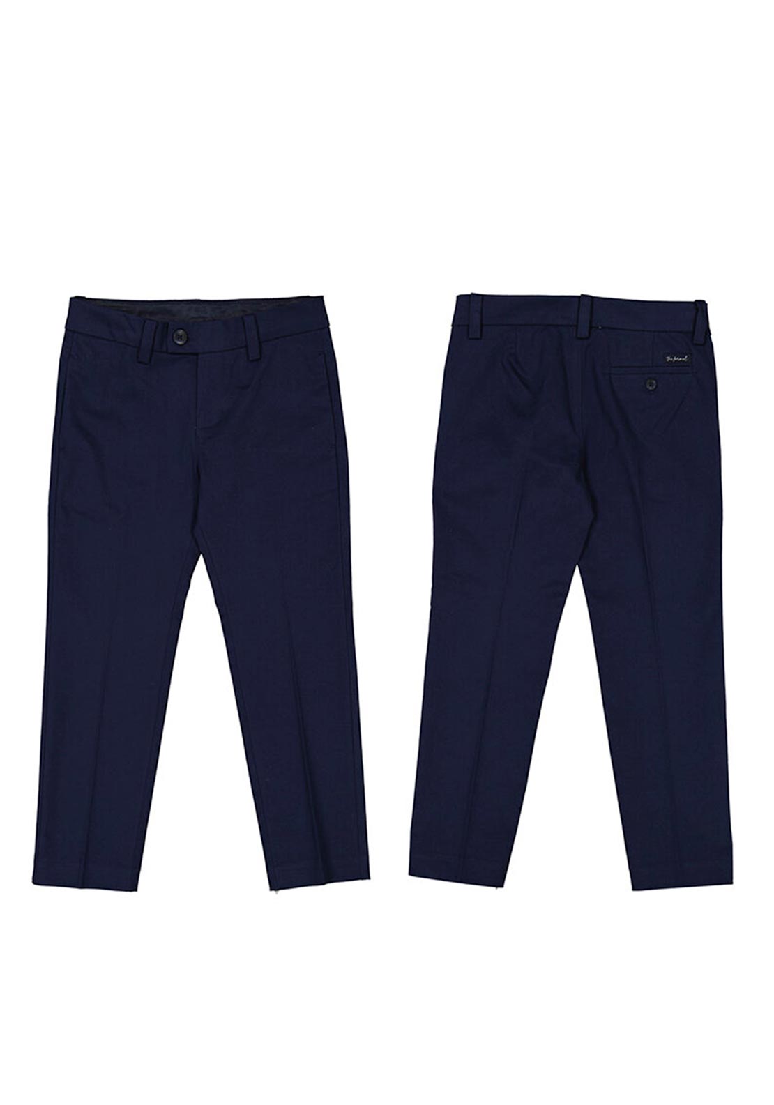 Mayoral Mini Boy Slim Suit Trouser, Navy