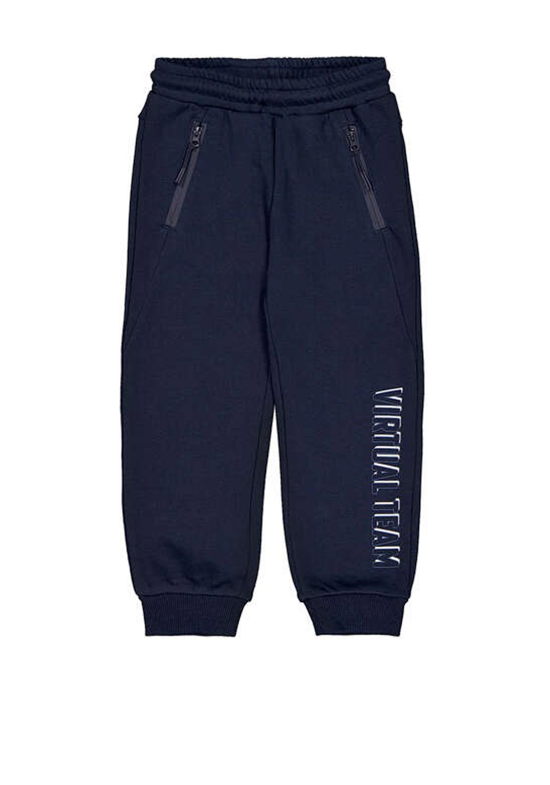 Mayoral Mini Boy Team Cuffed Jogger, Navy