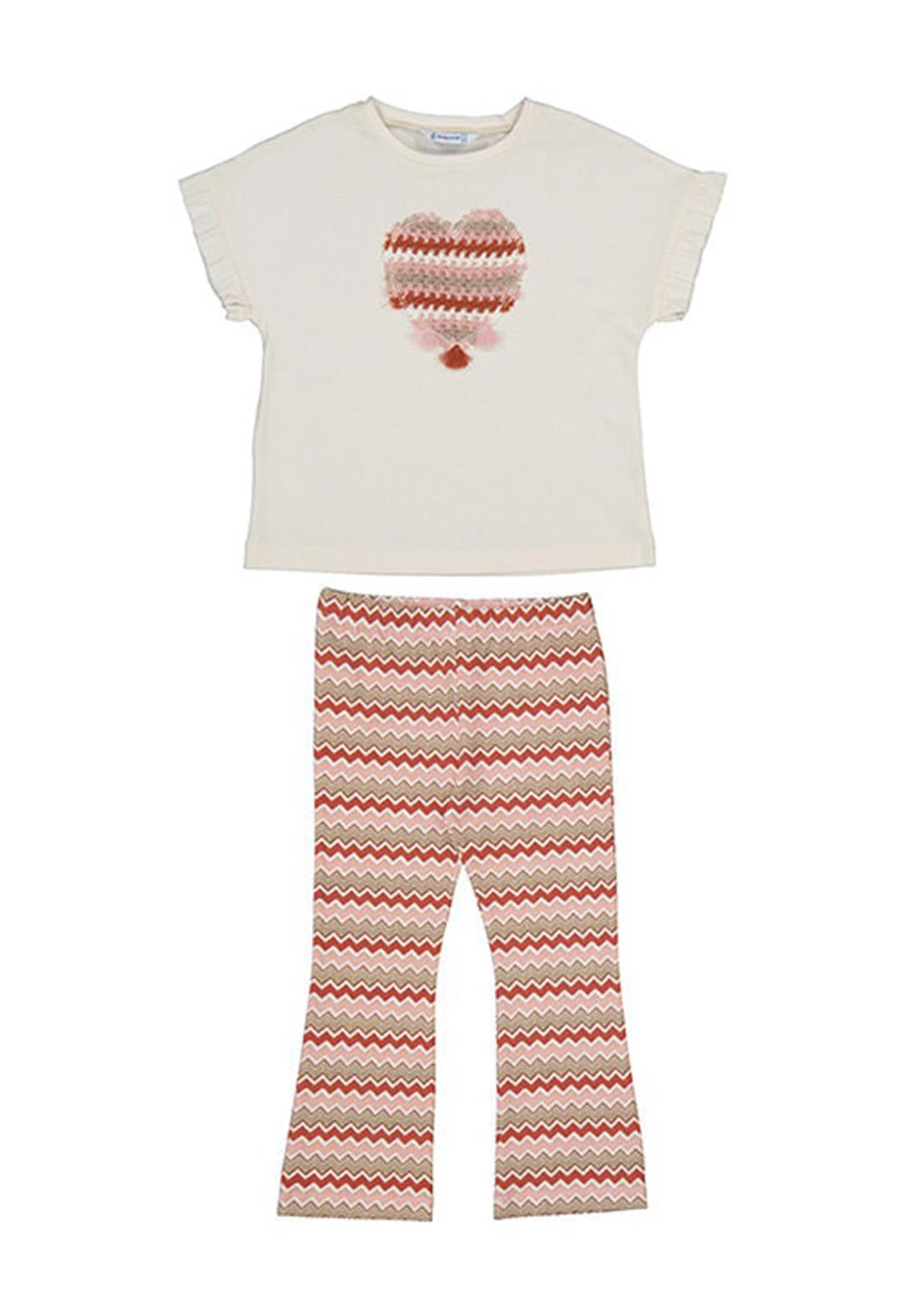 Mayoral Mini Girl Flare Legging Set, Pink