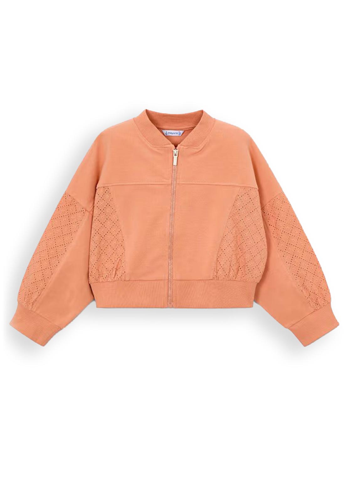 Mayoral Mini Girl Long Sleeve Jacket, Orange