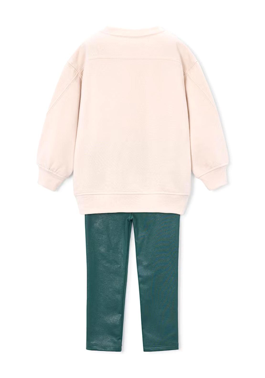 Mayoral Mini Girl Print Sweater and Legging Set, Green