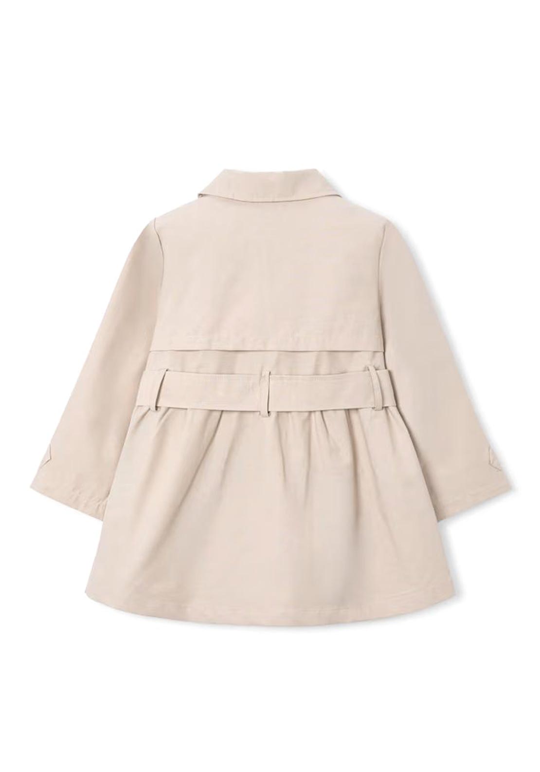 Mayoral Mini Girl Trench Coat, Beige