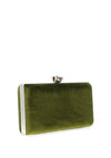 Menbur Diamante Floral Clasp Clutch Bag, Apple Green
