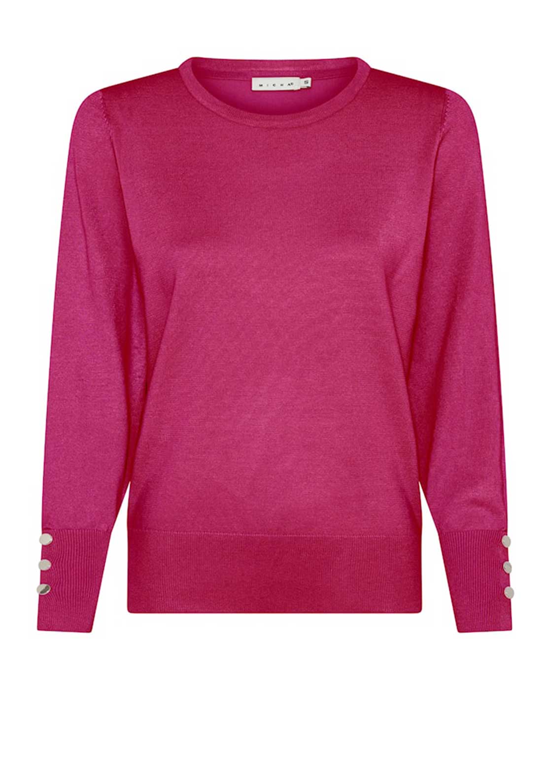 Micha Viscose Knit Sweater, Pink