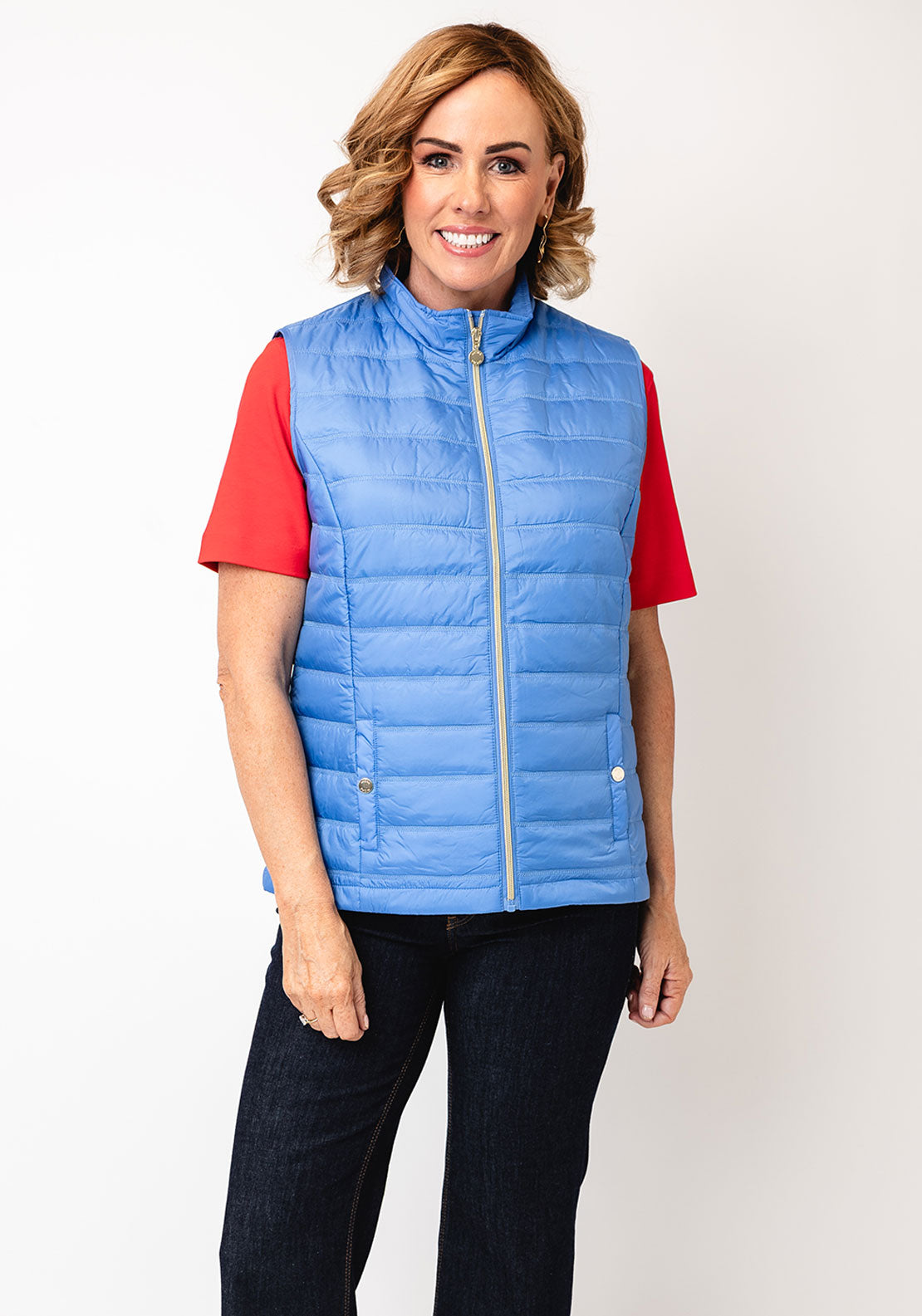 Micha Lightweight Padded Gilet, Blue