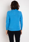 Micha Button Shoulder Sweater, Blue