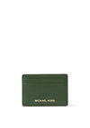 MICHAEL Michael Kors Pebbled Leather Card Case, Amazon Green
