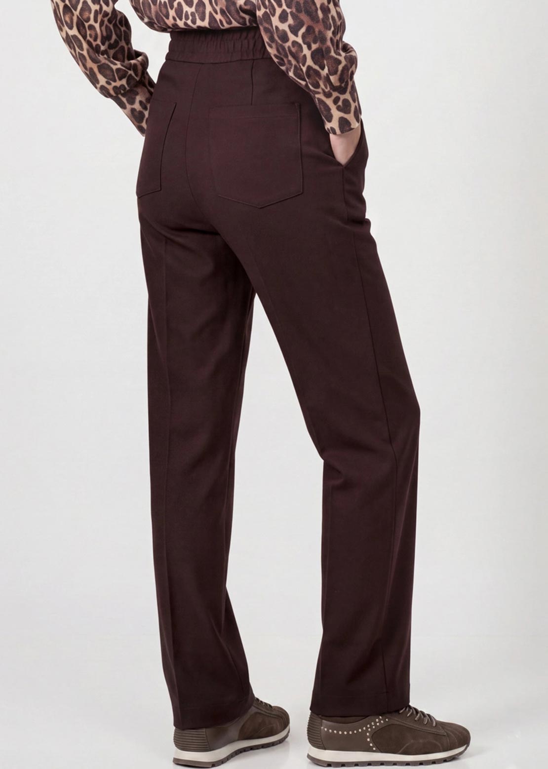 Monari Straight Leg Joggers, Brown