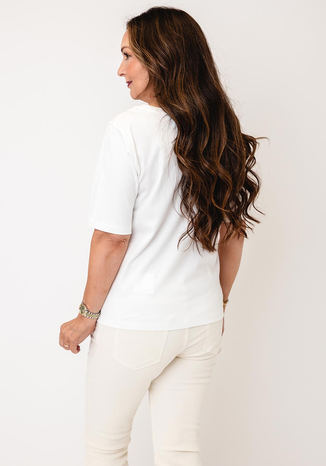 Monari Graphic and Slogan T-Shirt, White