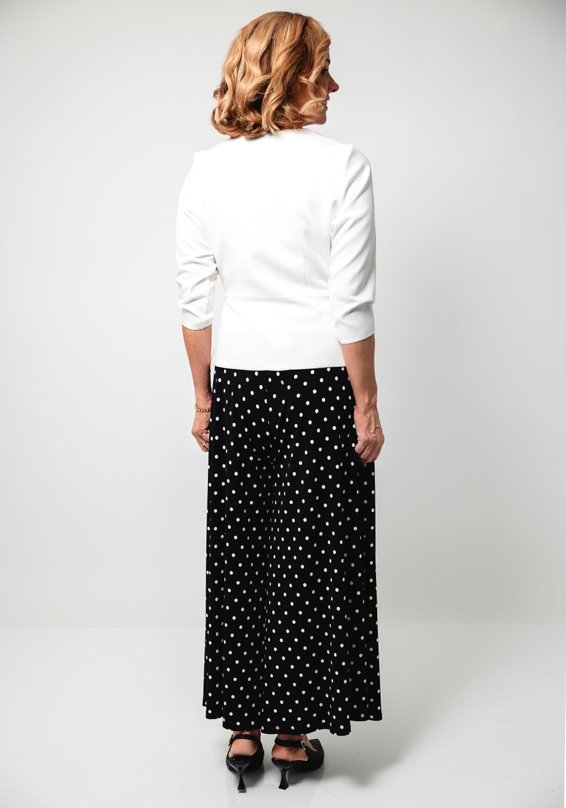 Moncho Heredia Wrap Bow Detail Top, Ivory