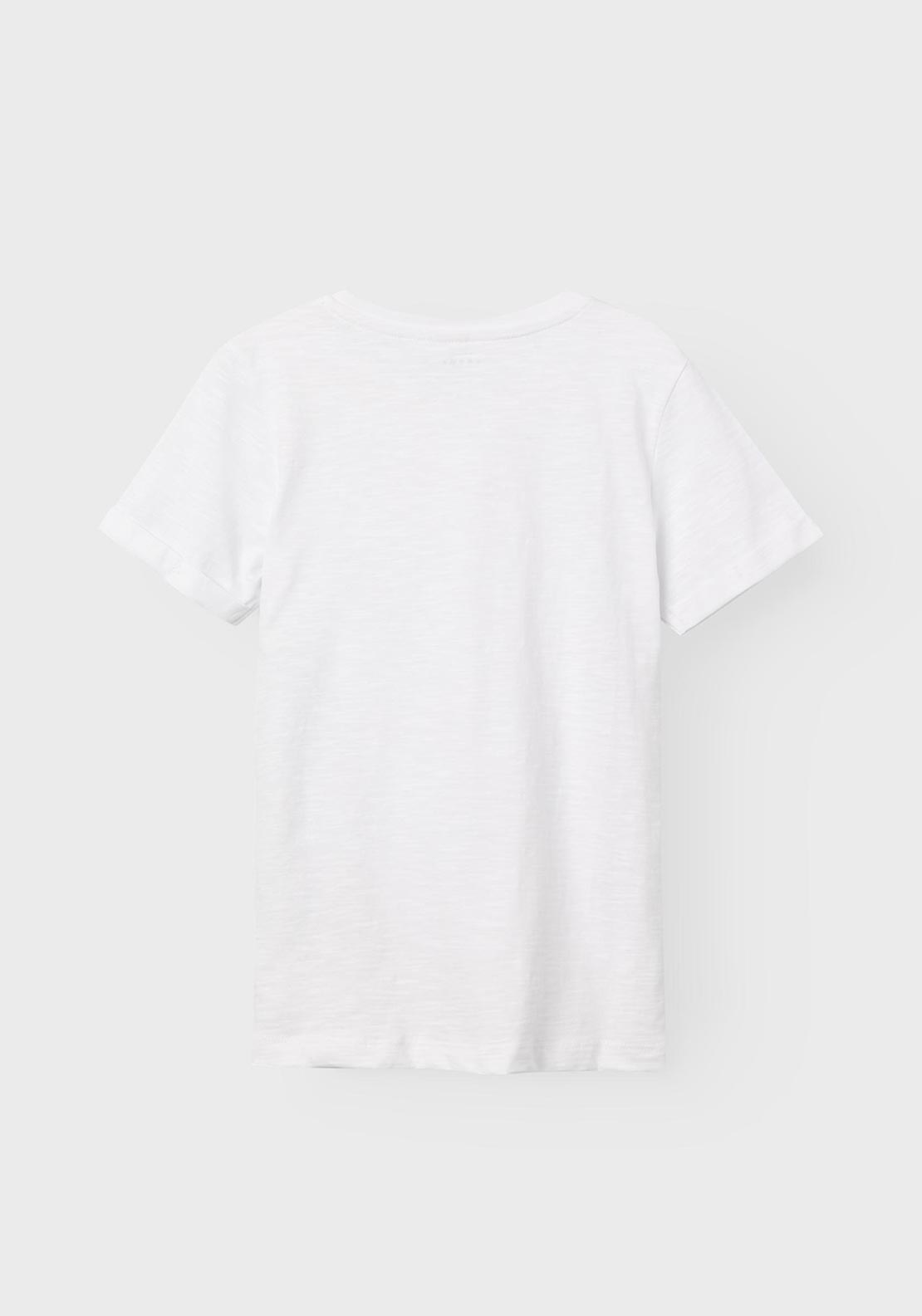Name It Mini Boy Vincent Short Sleeve Tee, Bright White