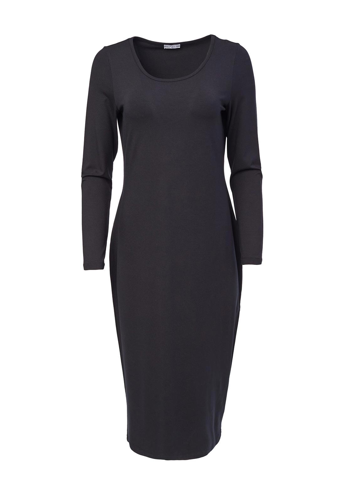 Naya Basic Jersey Midi Dress, Black - McElhinneys Naya Basic Jersey Midi Dress, Black - McElhinneys