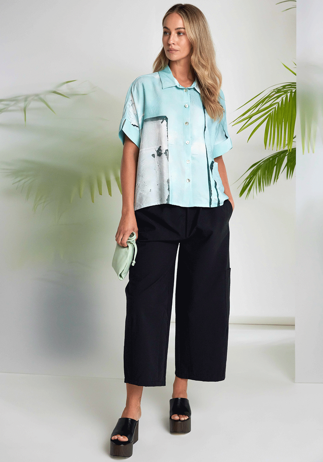 Naya Balloon Shape Trousers, Black