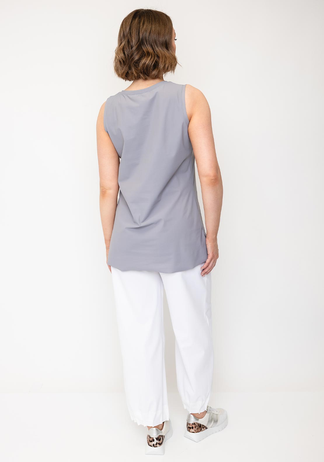 Naya Scoop Back Cami Top, Grey