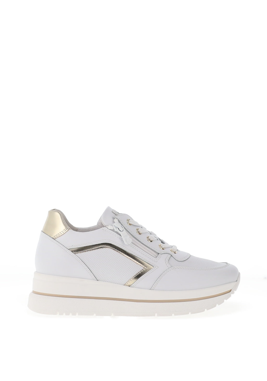 Nero Giardini Leather Chunky Trainers, White