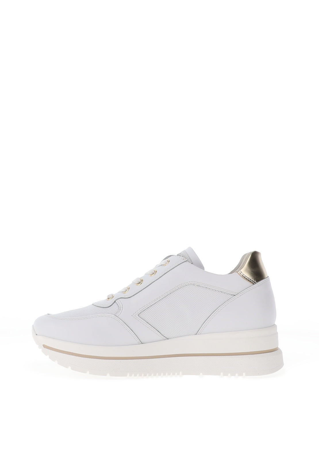 Nero Giardini Leather Chunky Trainers, White