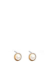Newbridge Sappho Pearl Stud Earrings, Gold