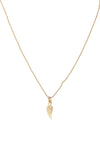 Newbridge Angel Wing Pendant with Mixed Stone Necklace, Gold